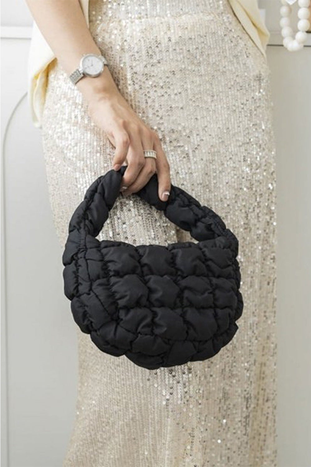 Queensland Quilted Micro Puffy Handbag